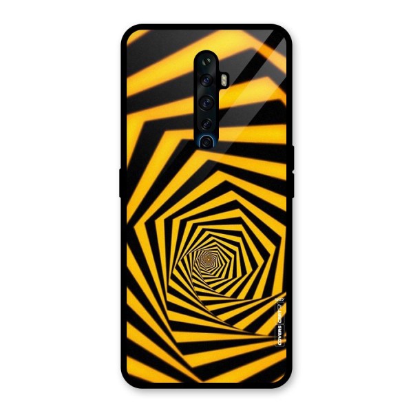 Taxi Pattern Glass Back Case for Oppo Reno2 Z