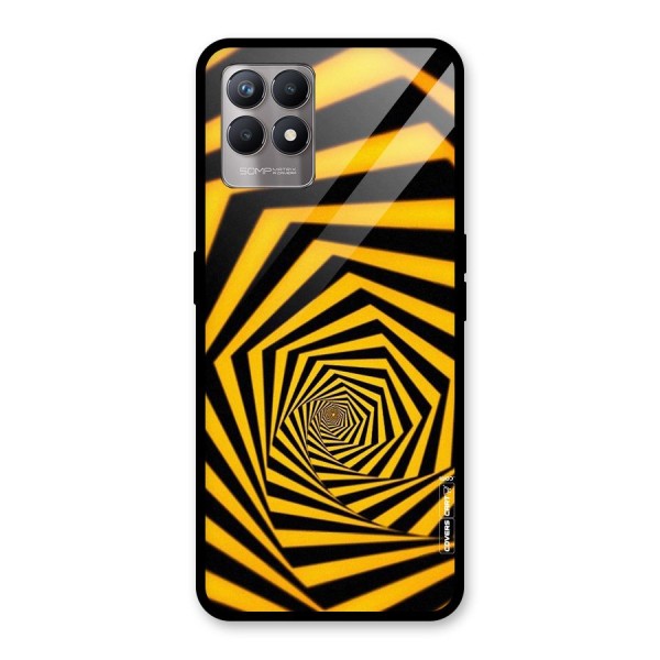 Taxi Pattern Glass Back Case for Realme 8i