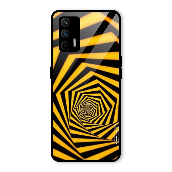 Taxi Pattern Glass Back Case for Realme X7 Max