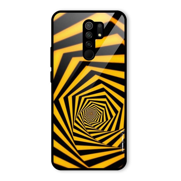 Taxi Pattern Glass Back Case for Redmi 9 Prime