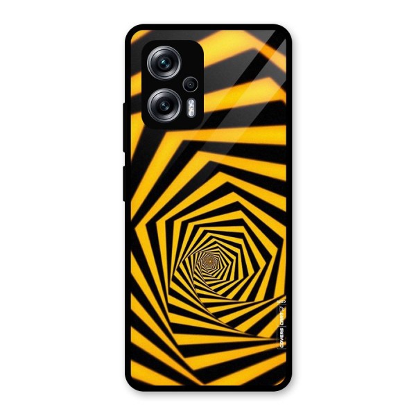 Taxi Pattern Glass Back Case for Redmi K50i