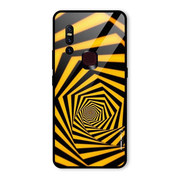 Taxi Pattern Glass Back Case for Vivo V15