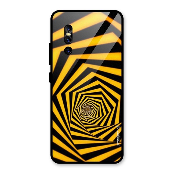 Taxi Pattern Glass Back Case for Vivo V15 Pro