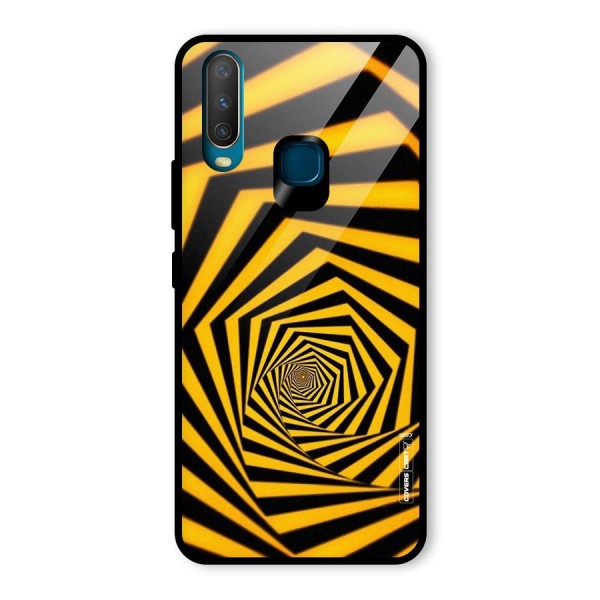 Taxi Pattern Glass Back Case for Vivo Y12