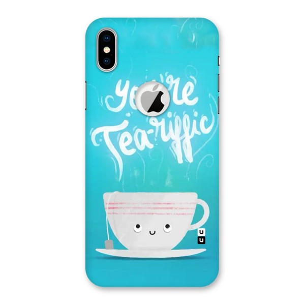 Tea-rific Back Case for iPhone XS Logo Cut