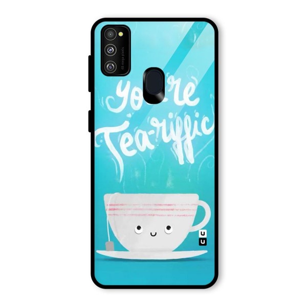 Tea-rific Glass Back Case for Galaxy M21