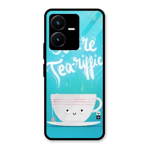 Tea-rific Glass Back Case for Vivo Y22