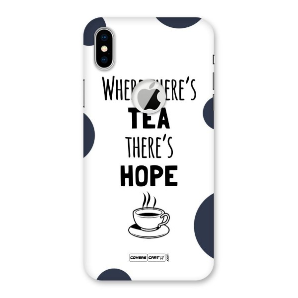 Tea Hope Back Case for iPhone XS Logo Cut