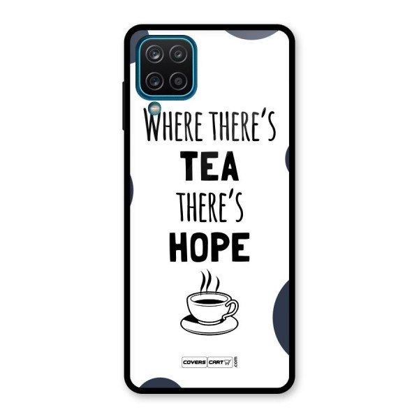 Tea Hope Glass Back Case for Galaxy A12