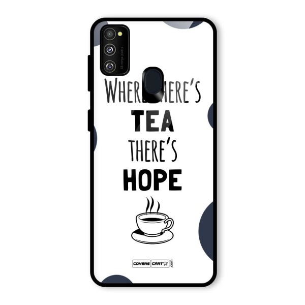 Tea Hope Glass Back Case for Galaxy M21