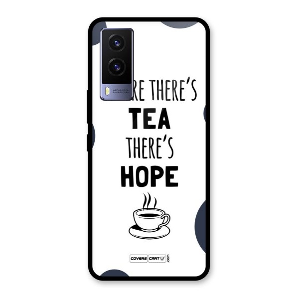 Tea Hope Glass Back Case for Vivo V21e 5G