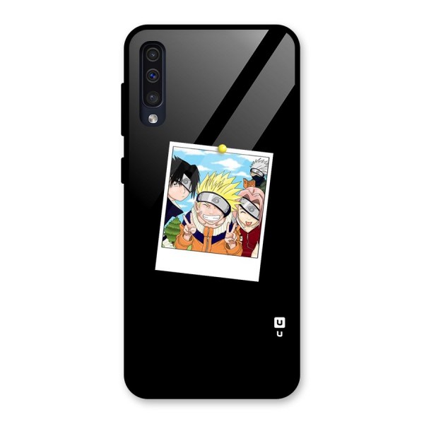 Team Kakashi Cute Glass Back Case for Galaxy A50s