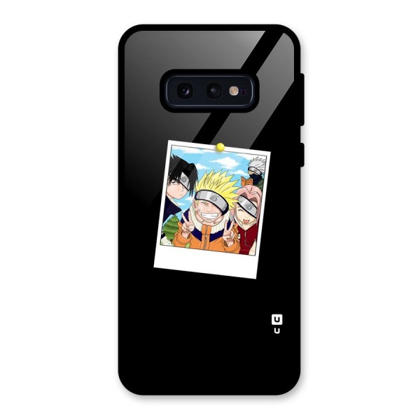 Team Kakashi Cute Glass Back Case for Galaxy S10e