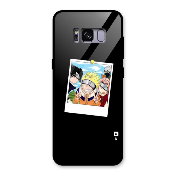 Team Kakashi Cute Glass Back Case for Galaxy S8