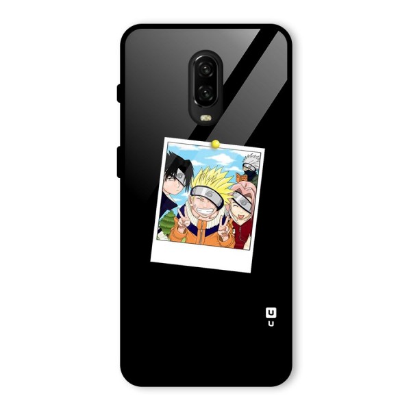 Team Kakashi Cute Glass Back Case for OnePlus 6T