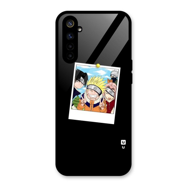 Team Kakashi Cute Glass Back Case for Realme 6i