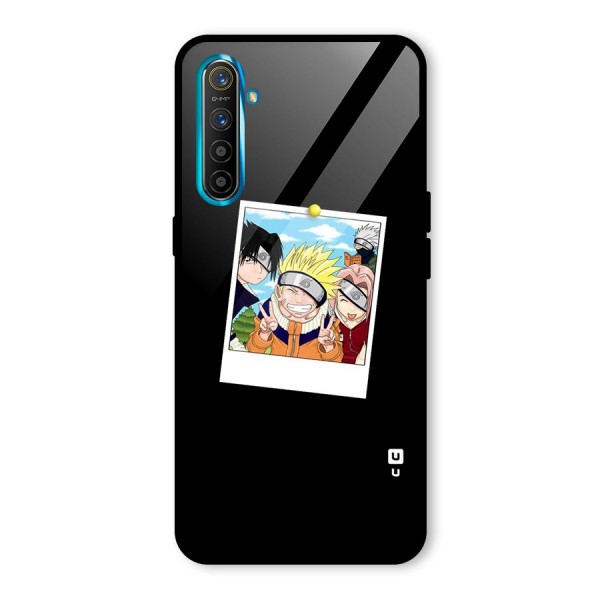 Team Kakashi Cute Glass Back Case for Realme XT