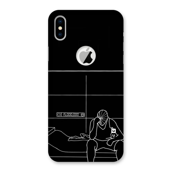 Teen Merits Back Case for iPhone XS Logo Cut