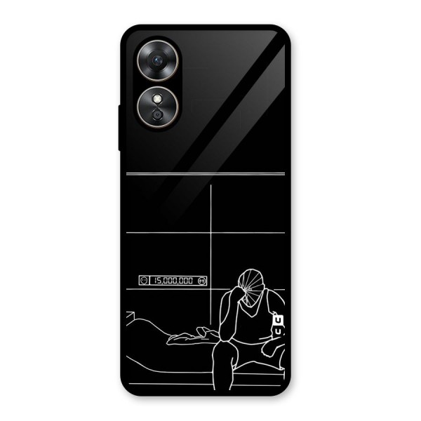 Teen Merits Glass Back Case for Oppo A17