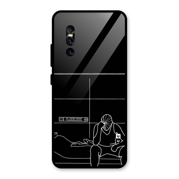 Teen Merits Glass Back Case for Vivo V15 Pro