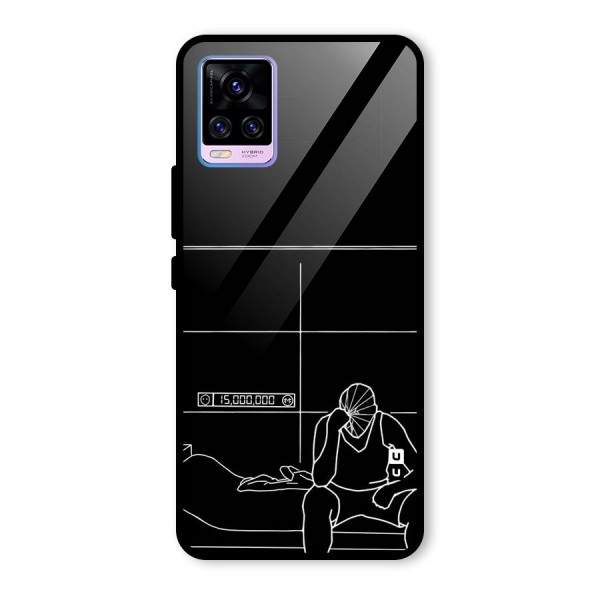 Teen Merits Glass Back Case for Vivo V20 Pro