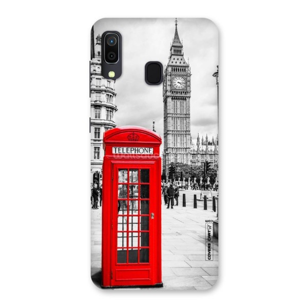 Telephone Booth Back Case for Galaxy A20