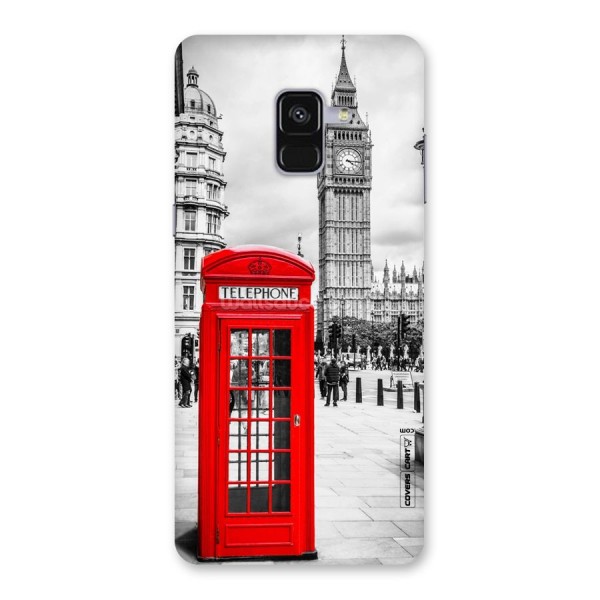 Telephone Booth Back Case for Galaxy A8 Plus