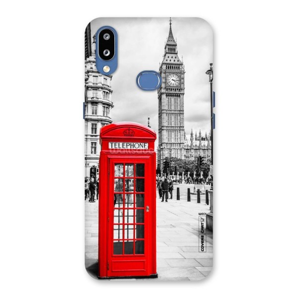 Telephone Booth Back Case for Galaxy M01s