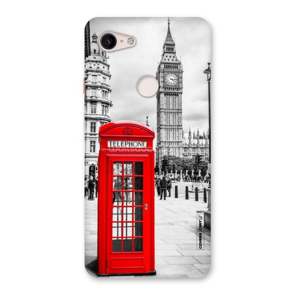 Telephone Booth Back Case for Google Pixel 3 XL