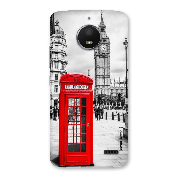 Telephone Booth Back Case for Moto E4