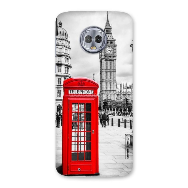 Telephone Booth Back Case for Moto G6