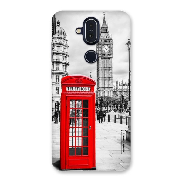 Telephone Booth Back Case for Nokia 8.1