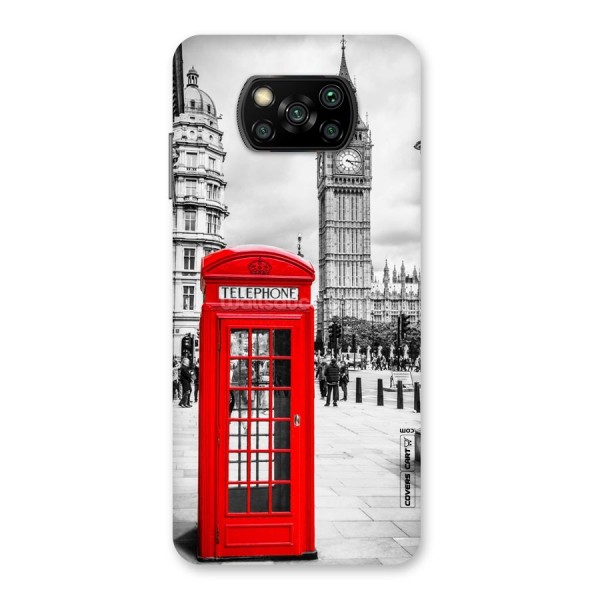 Telephone Booth Back Case for Poco X3