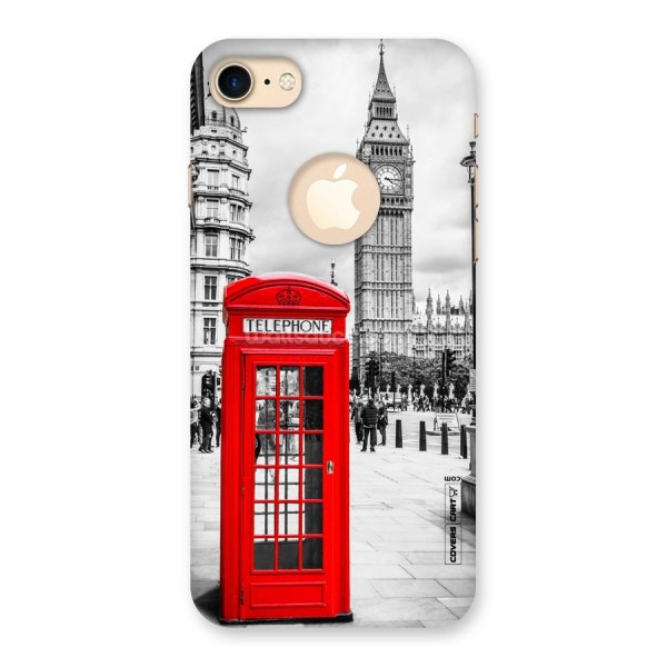 Telephone Booth Back Case for iPhone 8 Logo Cut