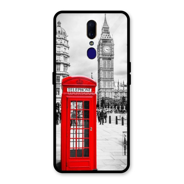 Telephone Booth Glass Back Case for Oppo F11