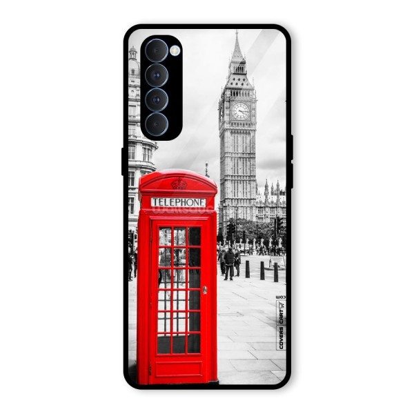 Telephone Booth Glass Back Case for Oppo Reno4 Pro