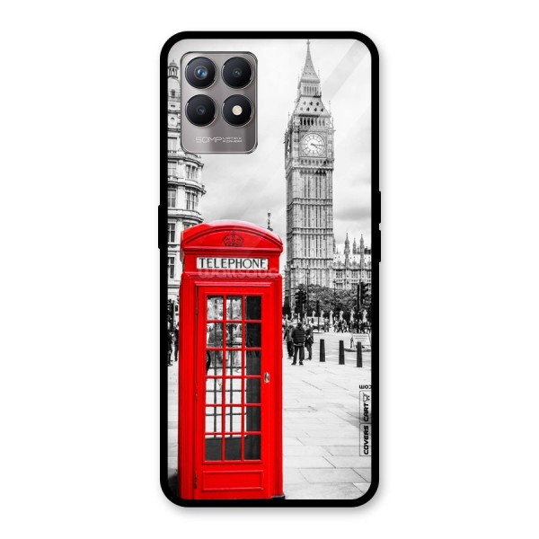 Telephone Booth Glass Back Case for Realme 8i