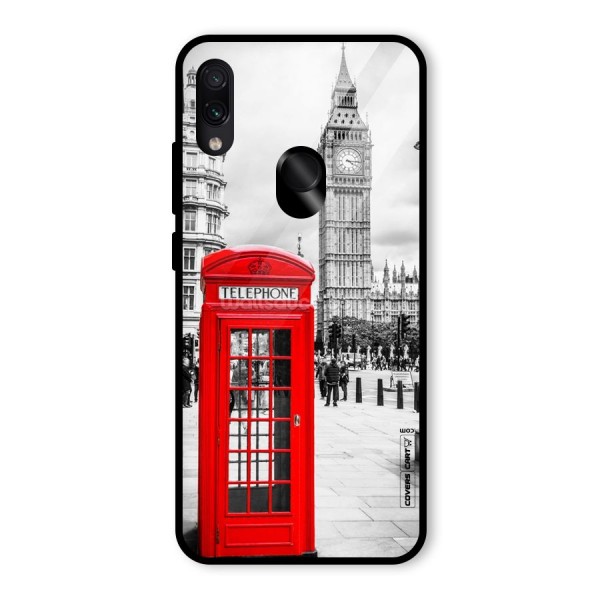 Telephone Booth Glass Back Case for Redmi Note 7