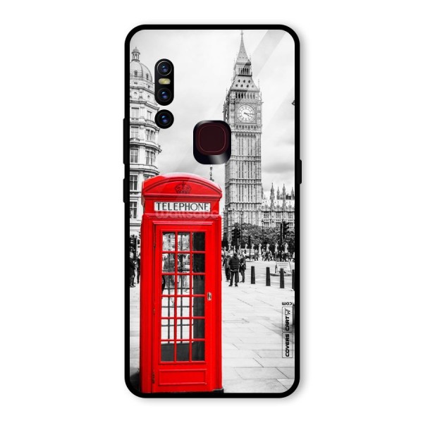 Telephone Booth Glass Back Case for Vivo V15