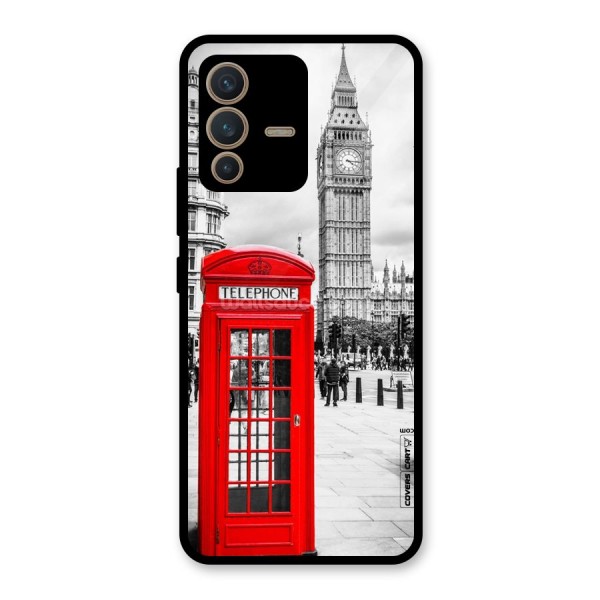 Telephone Booth Glass Back Case for Vivo V23 5G