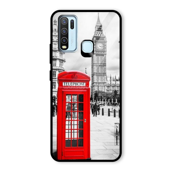 Telephone Booth Glass Back Case for Vivo Y30