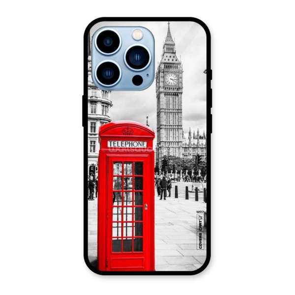 Telephone Booth Glass Back Case for iPhone 13 Pro