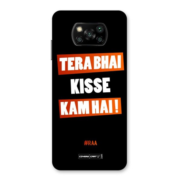 Tera Bhai Raftaar Back Case for Poco X3