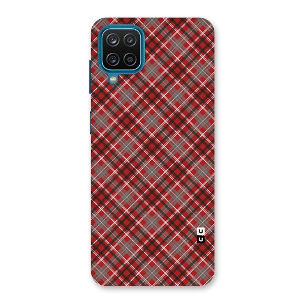 Textile Check Pattern Back Case for Galaxy F12