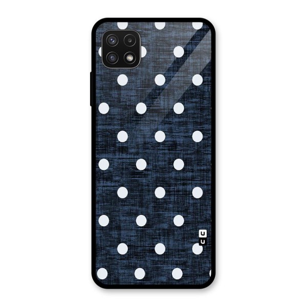 Textured Dots Glass Back Case for Galaxy A22 5G