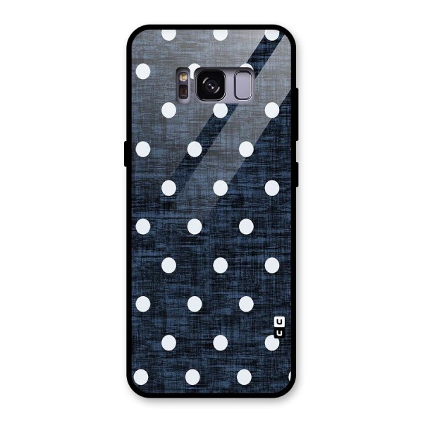 Textured Dots Glass Back Case for Galaxy S8