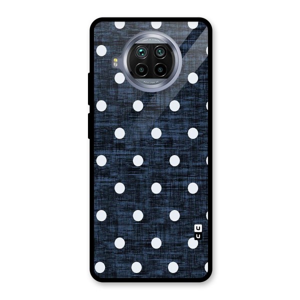 Textured Dots Glass Back Case for Mi 10i