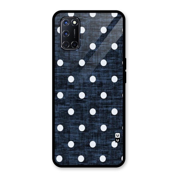 Textured Dots Glass Back Case for Oppo A52