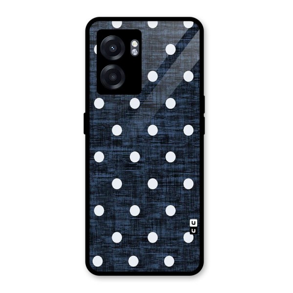 Textured Dots Glass Back Case for Oppo K10 (5G)