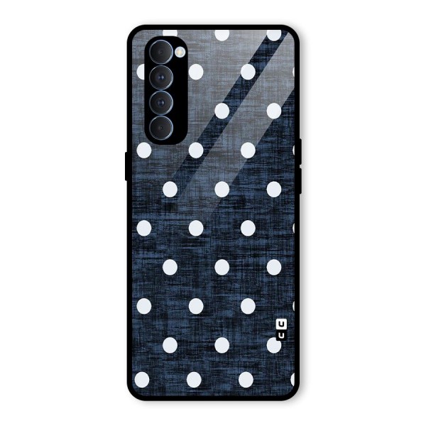 Textured Dots Glass Back Case for Oppo Reno4 Pro